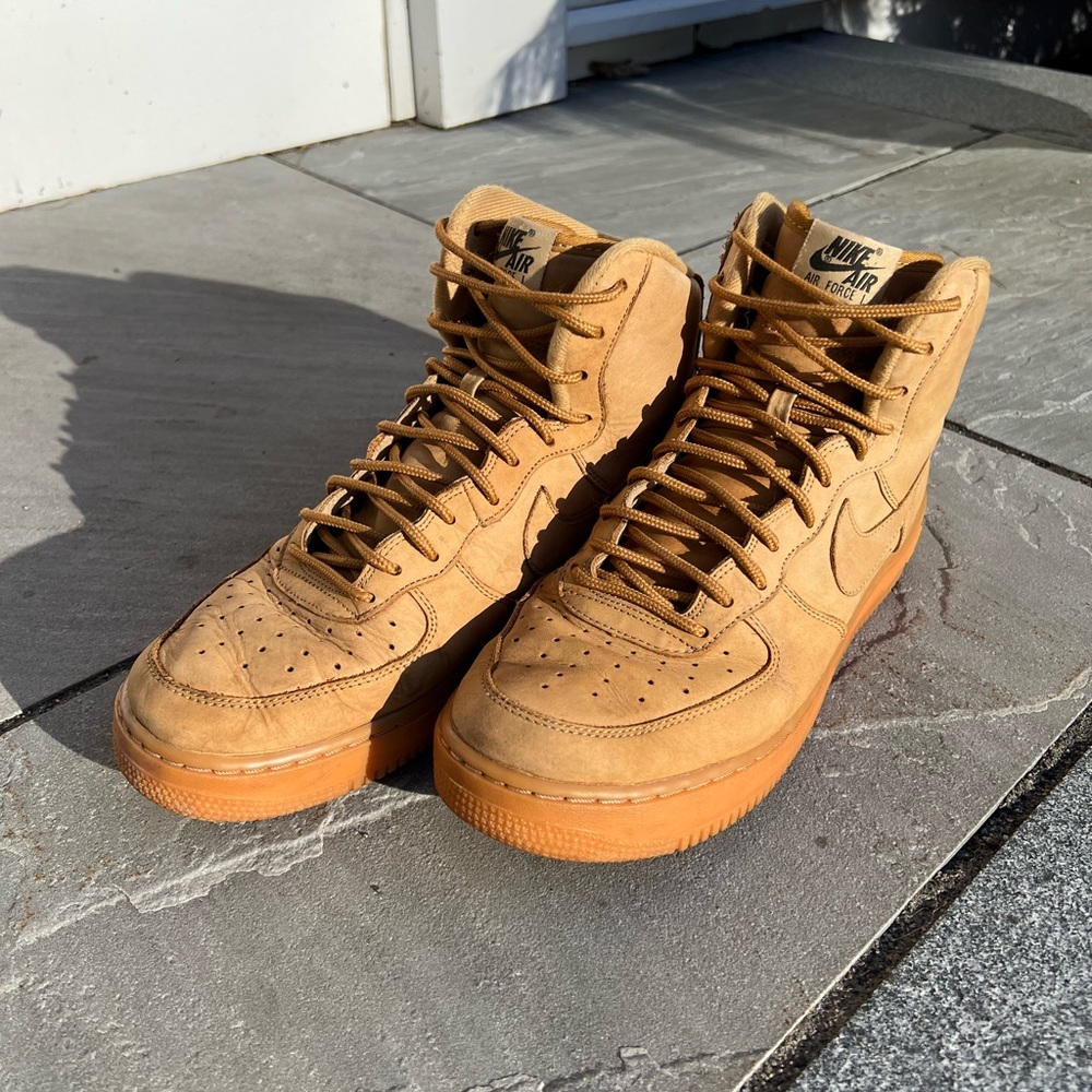Nike Air Force 1 Tan Hightops